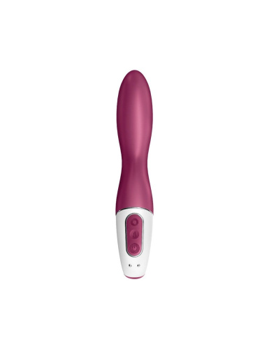 Satisfyer Heated Thrill - Вибратор с функцией нагрева, 20.6х3.7 см (бордовый)