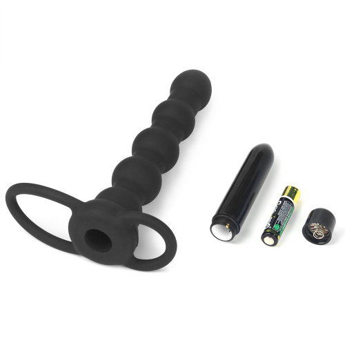 LoveToy Vibrating Rock Balled Double Prober - Насадка для двойного проникновения, 16х3 см