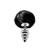 Alive Fluffly Twist Plug M - Металева анальна пробка з хвостиком, 6.3х3.2 (чорна) - купити в Києві, Україні