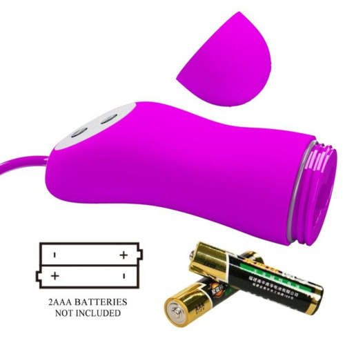 Pretty Love Suction & Vibro Bullets Pink - Вібратор для подвійного задоволення, 7х3 см (рожевий) - купити в Києві, Україні