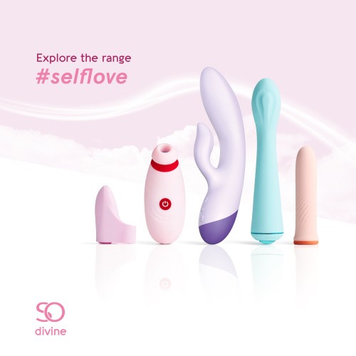 So Divine #SelfLove - Силиконовый вибратор на палец, 5х2.5 см