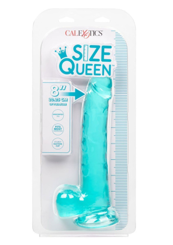 California Exotic Novelties Queen Size Dong 8 - Фаллоимитатор, 20.25х4.5 см (голубой)