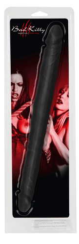 Bad Kitty Double Dong Black - Двосторонній фалоімітатор, 40 см (чорний) - купити в Києві, Україні
