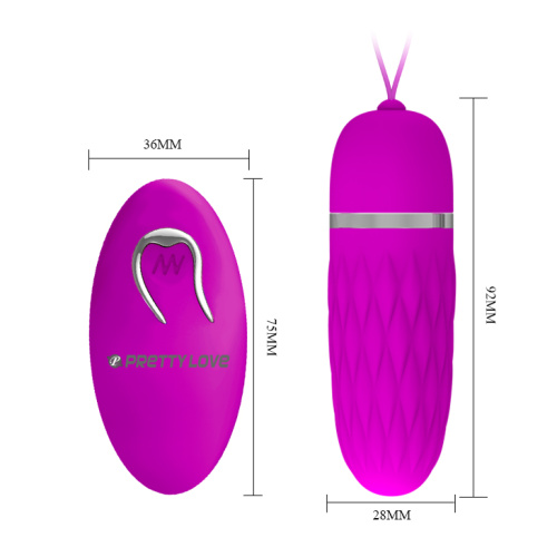Pretty Love Dawn Remote Egg Pink - Виброяйцо, 9,2см (фиолетовый)