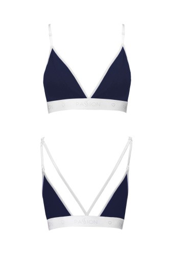 Passion PS007 Top - Спортивный топ с двойными бретелями, S (синий)