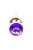 Boss Jewellery Gold Butt Plug Purple - Анальна пробка з кристалом, 9,5х3 см (фиолетовый) Boss Jewellery Gold Butt Plug Purple - Анальна пробка з кристалом, 9,5х3 см (фиолетовый)