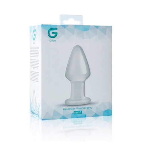 Gildo Glass Buttplug No. 25 скляний анальний затор, 9.6х4.5 см - купити в Києві, Україні