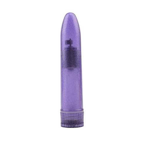 Hi-Basic Slim Mini Vibe - Классический пластиковый мультискоростной вибратор, 13.2х3.5 см (фиолетовый)