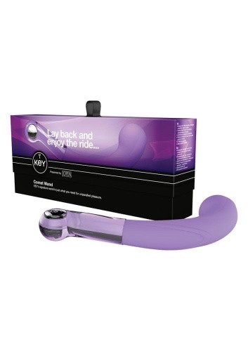 Стимулятор точки G KEY Comet Wand, 12,75х3,75 см (голубой)