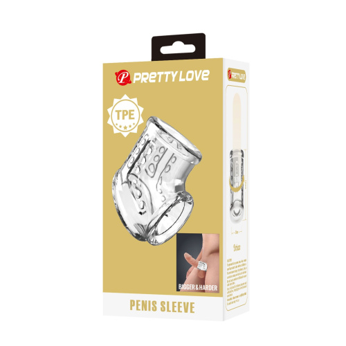 Насадка на член Pretty Love Penis Sleeve Smoke