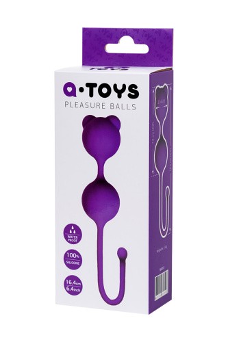 A-Toys By Toyfa Вагинальные шарики, 2,7 см (фиолетовый)