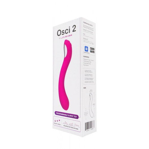 Lovense Osci 2 - Осцилирующий (пульсирующий) вибратор для точки G, 22х3.9 см