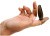 Topco Sales Bottoms Up Finger Rimmers - Анальная пробка малая, 7х2 см (серый)