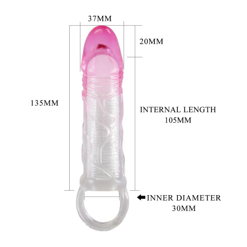 Насадка на пенис Pretty Love Odes, 17,5 cm
