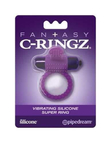 Pipedream Fantasy C Ring Vibro Super Ring - виброкольцо, 6х3.2 см (фиолетовый)