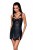 Passion Loona Chemise бэби-долл из эко-кожи и кружева, S/M (чёрный) Passion Loona Chemise бэби-долл из эко-кожи и кружева, S/M (чёрный)