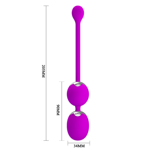Pretty Love Werner Kegel Ball - Вагинальные шарики с вибрацией, 20.5х3.4 см (фиолетовый)