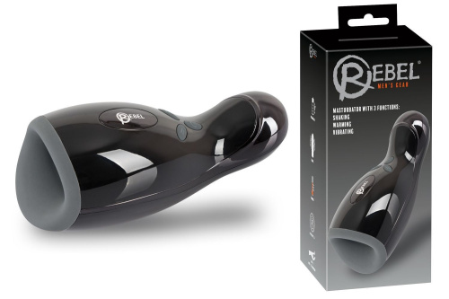 Автоматический мастурбатор с вибрацией и подогревом Rebel Masturbator with 3 function