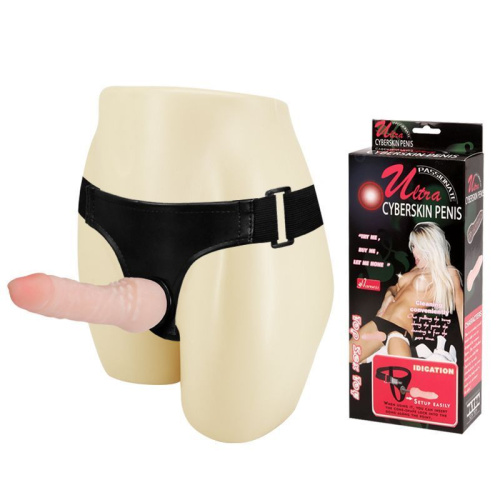 LyBaile Ultra Passionate Cyberskin Penis - Страпон, 16 см (тілесний) - купити в Києві, Україні