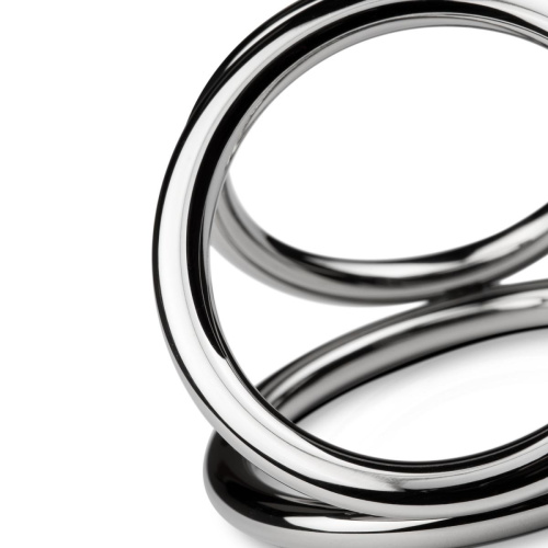 Sinner Gear Unbendable - Triad Chamber Metal Cock and Ball Ring - Large тройное эрекционное кольцо