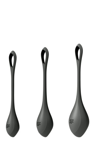 Satisfyer Yoni Power 2 набір йоні намистин, діаметр 2-2,5-3 см (чорний) - купити в Києві, Україні