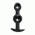 Pretty Love silicone Anal balls Black - Анальна пробка зі зміщеннями центрів ваги, 10,4х2.2-2.6 см (чорний) - купити в Києві, Україні