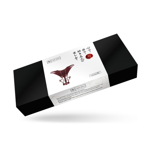 Шкіряні трусики для вібратора Liebe Seele Wine Red Forced Orgasm Strop - купити в Україні | Секс шоп SEX-SHOP.ua