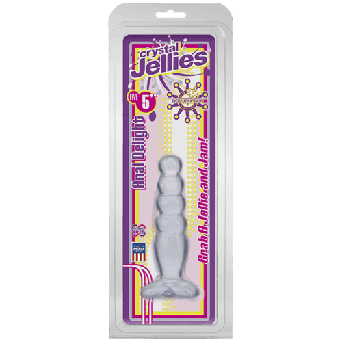 Doc Johnson Jellies Anal Delight - Анальная пробка, 14х3 см (прозрачный)