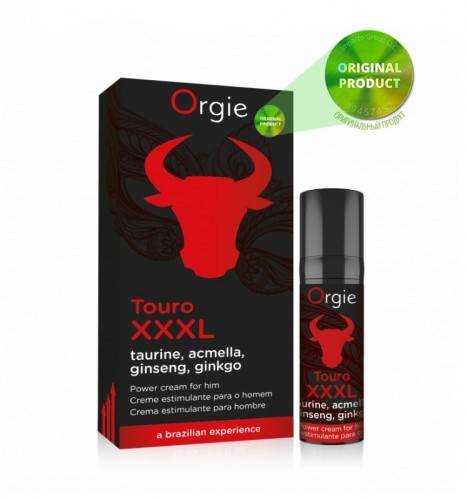 Orgie Touro XXXL Erection Cream - Крем для увеличения пениса и усиления эрекции, 15 мл