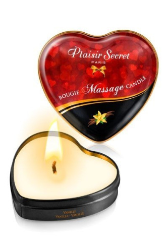 Plaisir Secret Vanille - Массажная свеча с ароматом ванили, 35 мл