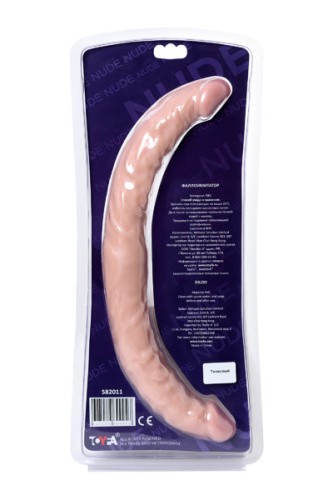 Двусторонний фаллоимитатор Toyfa Realstick Nude, 34 см