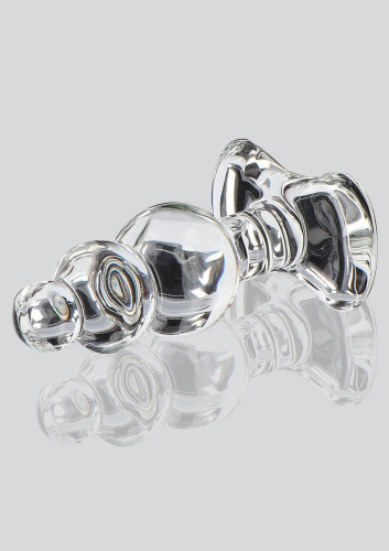 Crystal Jewel Crystal Jewel - Стеклянная анальная пробка, 9х4.3 см