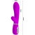 Pretty Love Thomas Vibrator - Вибратор с клиторальным стимулятором, 20.5х4 см (фиолетовый)