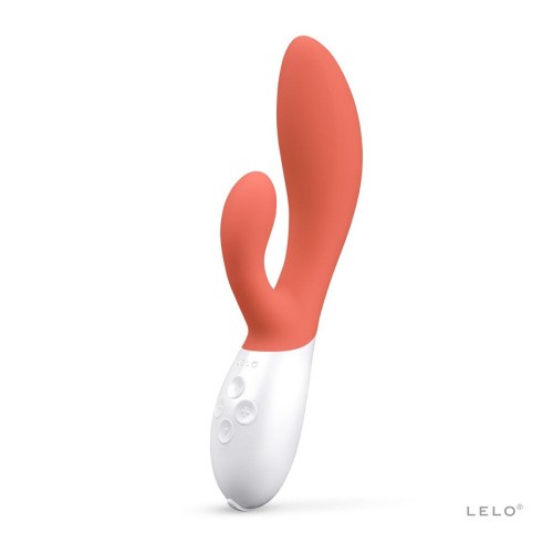 LELO Ina 3 - вібратор кролик для стимуляції клітора та точки G, 20х4.5 см (помаранчевий) - купити в Києві, Україні