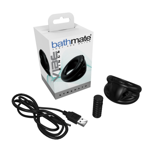 Bathmate Vibe Ring Strength - виброкольцо, 5х2.5 см (черный)