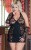 SoftLine Andrea - сексуальное мини платье с кружевом, XL (чёрный) SoftLine Andrea - сексуальное мини платье с кружевом, XL (чёрный)