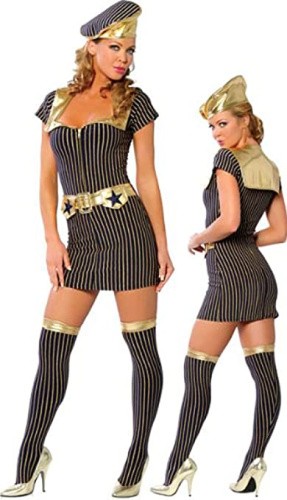 Roma costume - Navy Dress - Платье военно-морское, S/M