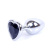 Анальная побка с кристаллом B-Series Jewellery Silver Heart Plug, S