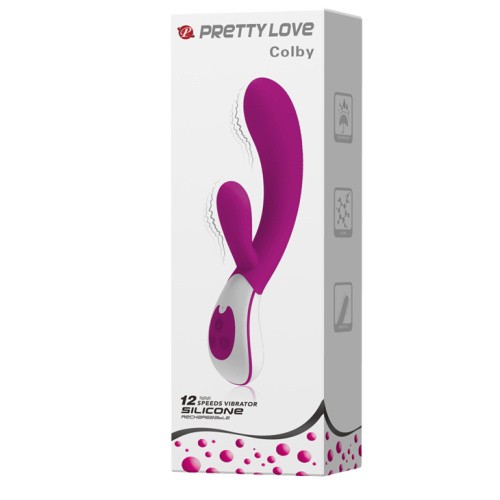 LyBaile Pretty Love Colby Vibrator - Силіконовий вібратор-кролик, 21.5х3.5 см - купити в Києві, Україні
