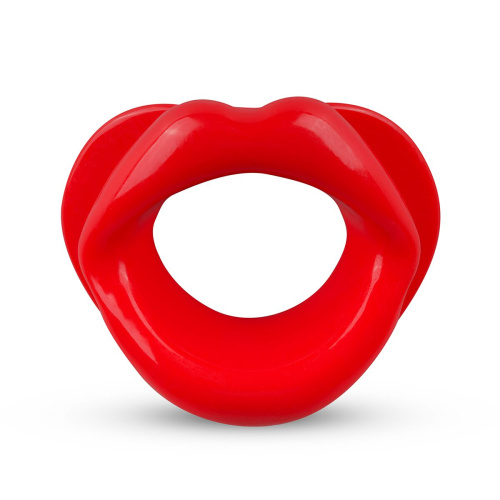 XOXO Blow Me A Kiss Mouth Gag - Red - Капа-расширитель для рта в форме губ (красный)