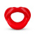 XOXO Blow Me A Kiss Mouth Gag - Red - Капа-расширитель для рта в форме губ (красный)