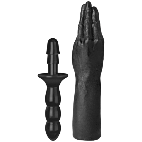 Doc Johnson Titanmen The Hand with Vac-U-Lock Compatible Handle - рука для фистинга, 29х6.9 см (чёрный)