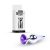 B-Series Jewellery Silver Butt Plug Purple - Анальная пробка с кристаллом, 9,3х3 см (фиолетовый)