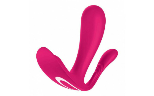 Satisfyer Top Secret + Вибратор с двумя моторами для точки G и анальной стимуляции, 11х3 см (розовый)