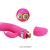 Pretty Love Ingram Vibrator - Вибратор-кролик с электростимуляцией, 19.2х3.5 см (розовый)