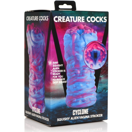 CC Cyclone Squishy Alien Vagina Stroker - Мастурбатор, 16,5 см (радужный)