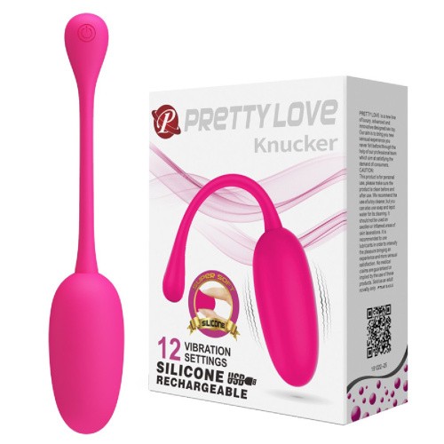 Pretty Love Knucker Vibrating Egg виброяйцо с 12 режимами вибрации, 18.6х3.4 см
