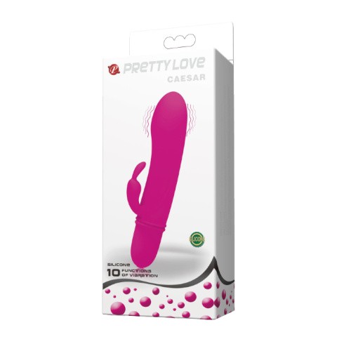 Pretty Love Caesar Vibrator - Маленький вибратор-кролик, 11.5х2.5 см (фиолетовый)