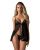 Сорочка бебі-дол Obsessive Blomentis babydoll & thong, M/L