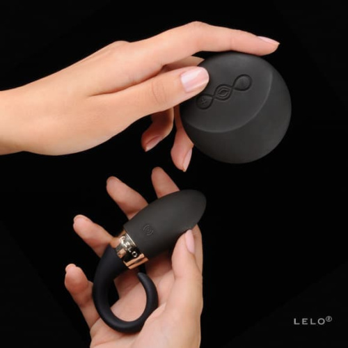 Lelo Oden 2 Design Edition - ерекційне віброкільце + стимулятор клітора, 6х2 см (чорний) - купити в Києві, Україні